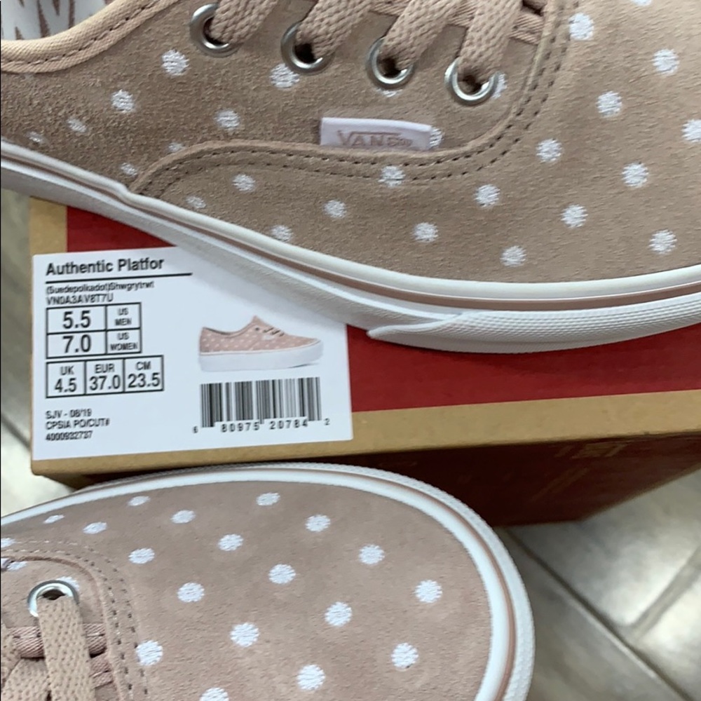 VANS AUTHENTIC PLATFORM SUEDE POLKA DOT WMNS - Picture 8 of 16